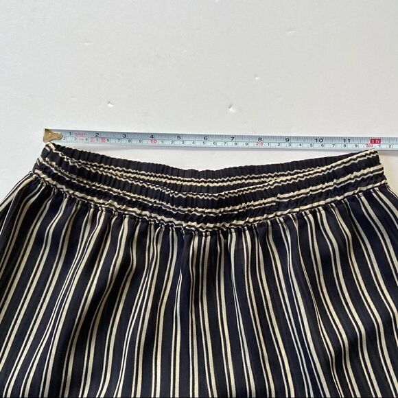 Express High Waist  Sheer Wide Leg Striped Crop - Picture 2 of 6